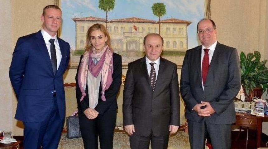 İsvi&ccedil;re B&uuml;y&uuml;kel&ccedil;isi Haffner, Vali &Ouml;zt&uuml;rk&rsquo;&uuml; Ziyaret Etti