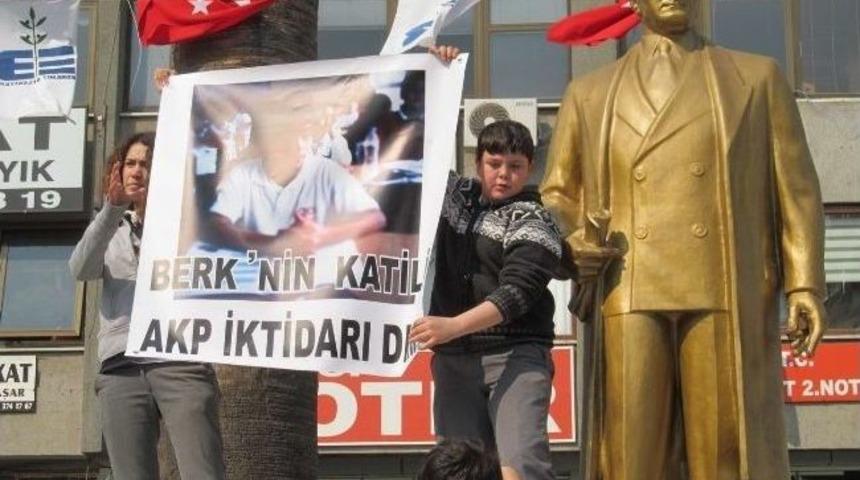 Edremit&rsquo;te Liseliler Berkin Elvan İ&ccedil;in Eylem Yaptı