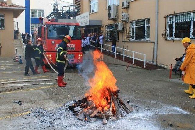 Vezirk&ouml;pr&uuml; de Yangın Tatbikatı 2