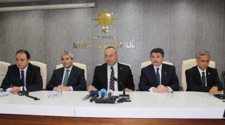 Bakan &Ccedil;avuşoğlu'dan Partisinin Manisa Teşkilatı'na Ziyaret