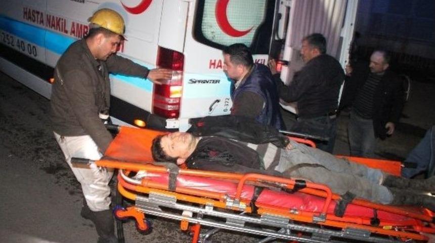 Maden Ocağında Kalp Krizi Ge&ccedil;irdiği D&uuml;ş&uuml;n&uuml;len İş&ccedil;i Hastaneye Kaldırıldı