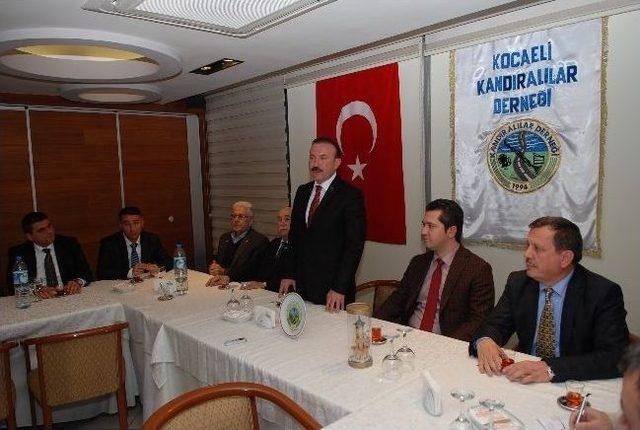 Kandıralılar Derneği Başkan Doğan'ı Ağırladı