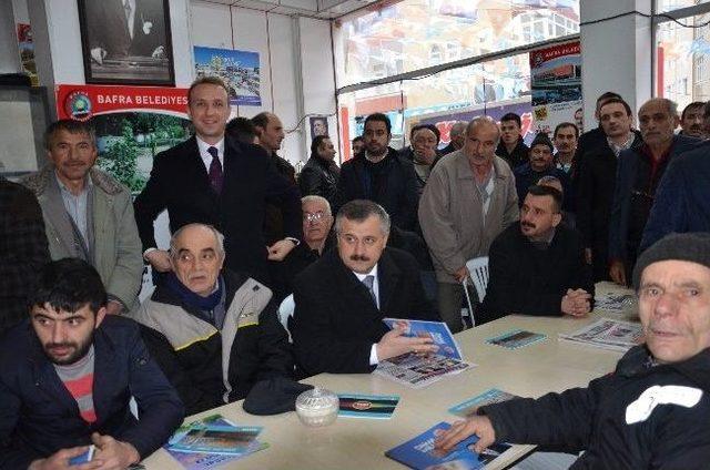 Suat Kılı&ccedil;, Bafra da Esnaf Ziyaretlerinde Bulundu 1