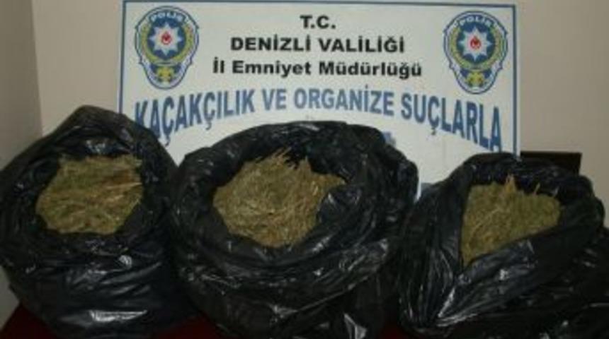 Denizli&rsquo;de 20 Kilogram Esrar Ele Ge&ccedil;irildi