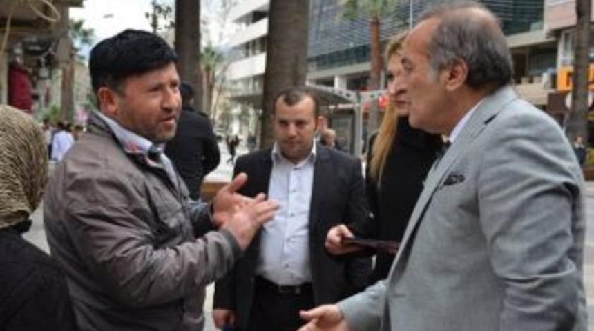 Mhp Adayı Ali İpek, Kahvehaneleri Ziyaret Etti