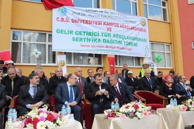 Bakan Eroğlu Manisa da Fidan Dikim T&ouml;renine Katıldı 1