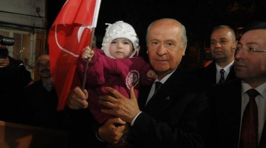 Mhp Lideri Bah&ccedil;eli, Aydın Programını Tamamladı