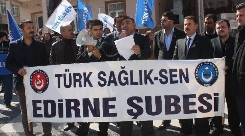 Edirne T&uuml;rk Sağlık-sen Tıp Bayramı A&ccedil;ıklaması