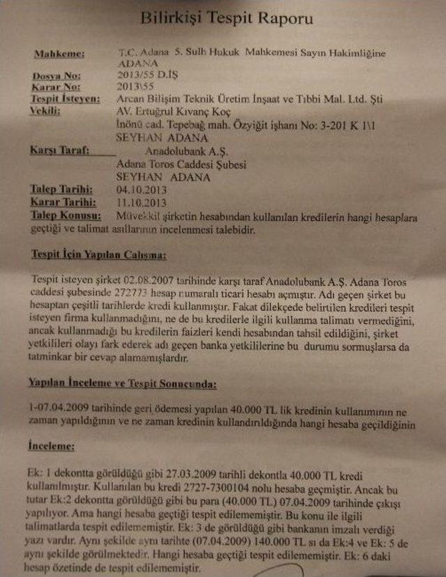 (özel Haber) İş Kadınına kredi Şoku 2