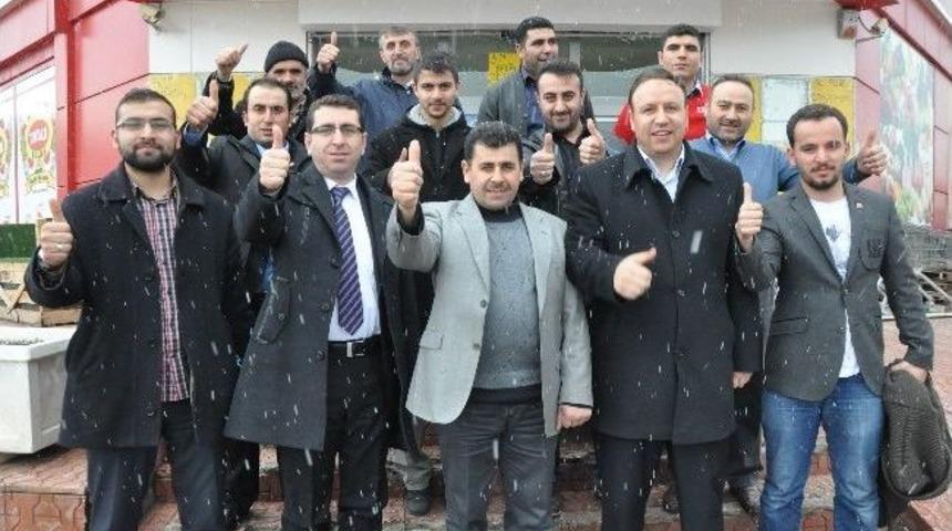 Sp Adayları Matbaacılar Sitesi Esnafıyla Bir Araya Geldi