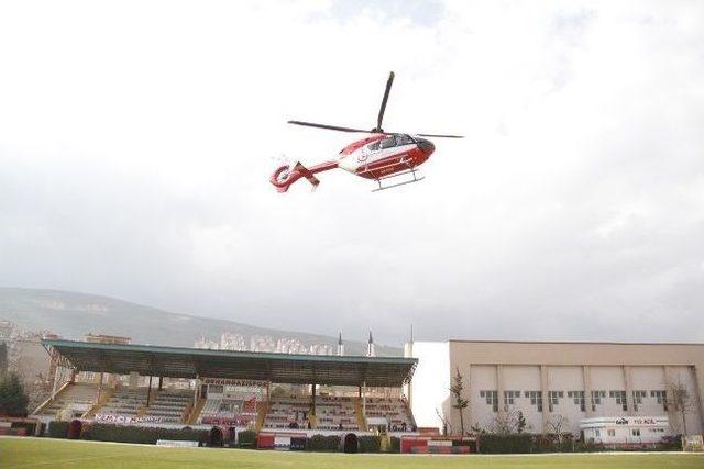 Kalp Krizi Geçiren Kalite Kontrolcünün İmdadına Helikopter Ambulans Yetişti