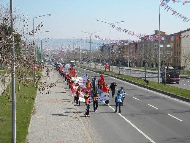 57. Alay Yürüyüş Komitesi Tekirdağ'dan Çanakkale'ye Yürüyor