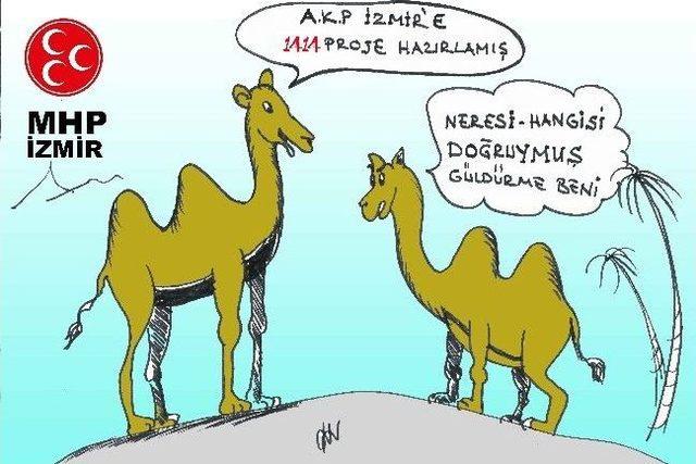 Mhp'li Taşer Karikatürlerle Eleştirdi!