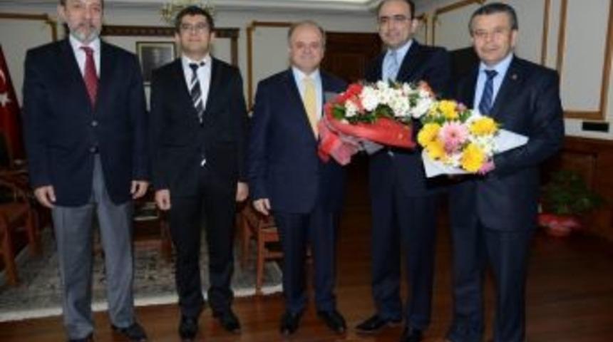 İl Sağlık M&uuml;d&uuml;rl&uuml;ğ&uuml;nden Vali &Ccedil;akacak&rsquo;a 14 Mart Ziyareti