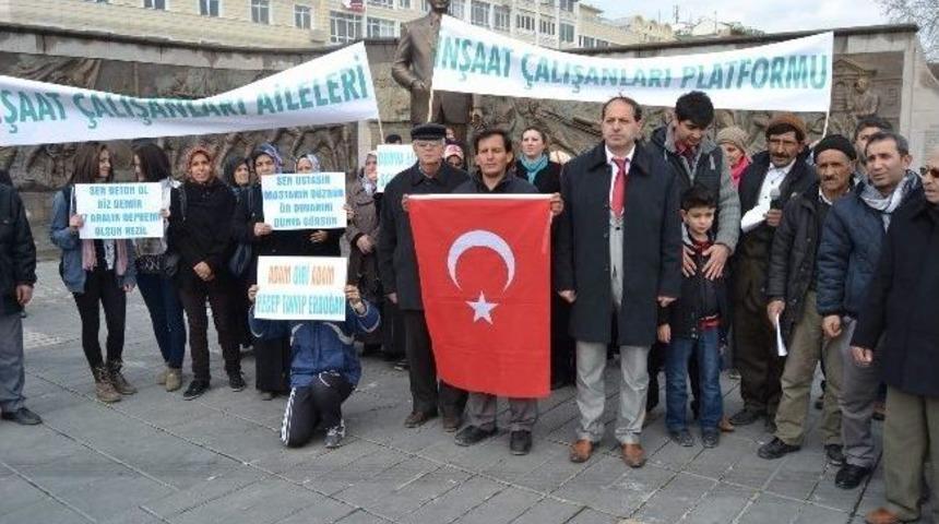 İnşaat &Ccedil;alışanları Platformundan Başbakan Erdoğan'a Destek A&ccedil;ıklaması