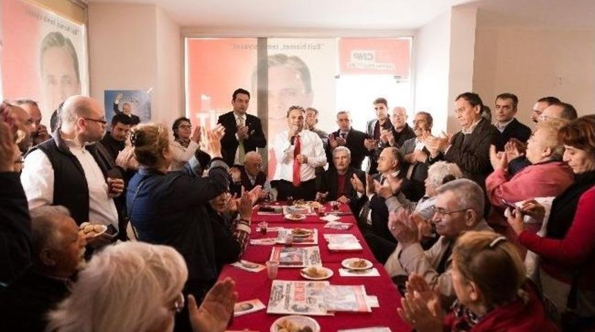 Chp Adayı Uysal&rsquo;a Aday Adaylarından Destek