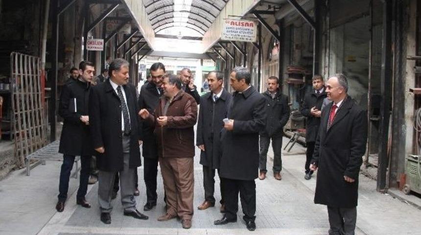 Milletvekili Akın Ve Başkan &Ccedil;akır, Bakırcılar &Ccedil;arşısını Ziyaret Etti