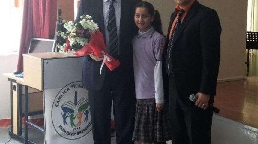 Tepebaşı M&uuml;ft&uuml;s&uuml; Mustafa Yılmaz, &Ccedil;amlıca İmam Hatip Ortaokulu'na Konuk Oldu