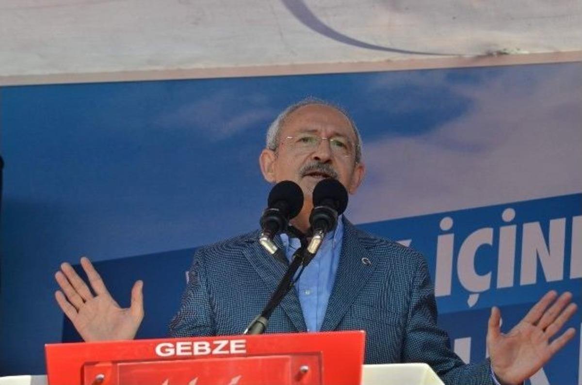 Chp Genel Başkanı Kılı&ccedil;daroğlu Gebze'de