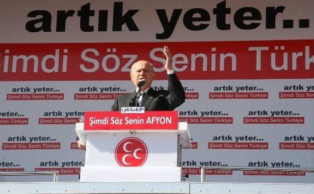 Mhp Lideri Bahçeli Afyonkarahisar’da