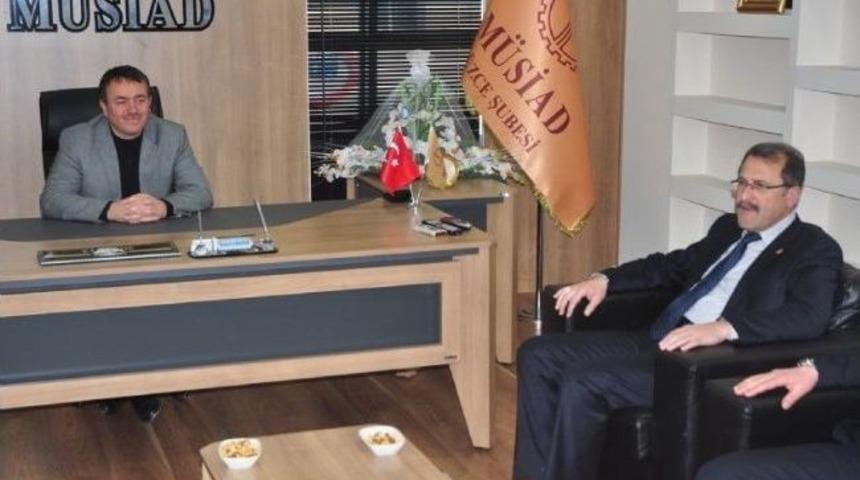 Başkan Adayı Mertol'dan M&uuml;siad&rsquo;a Ziyaret