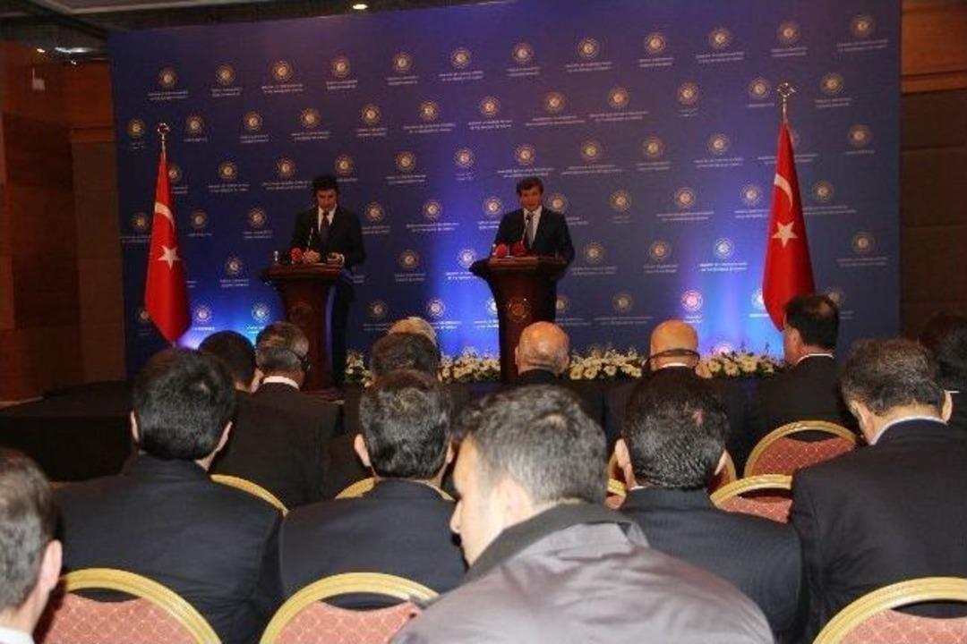 Davutoğlu Ve Barzani&rsquo;den Ortak Basın Toplantısı