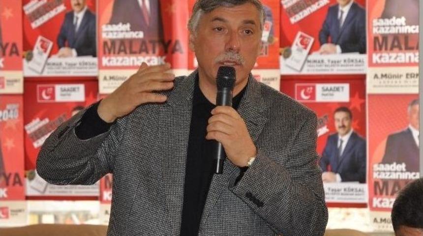 Saadet Partisi Se&ccedil;im &Ccedil;alışmalarını S&uuml;rd&uuml;r&uuml;yor