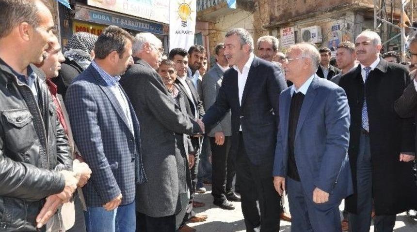 Ak Parti Elazığ Milletvekili Septioğlu Derik'te Se&ccedil;im &Ccedil;alışmalarına Katıldı