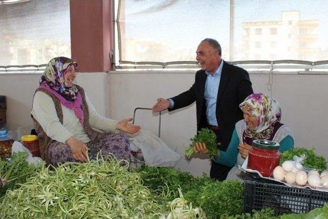 Yorulmaz, Aliağa Kapalı Pazar Yerini Ziyaret Etti 1