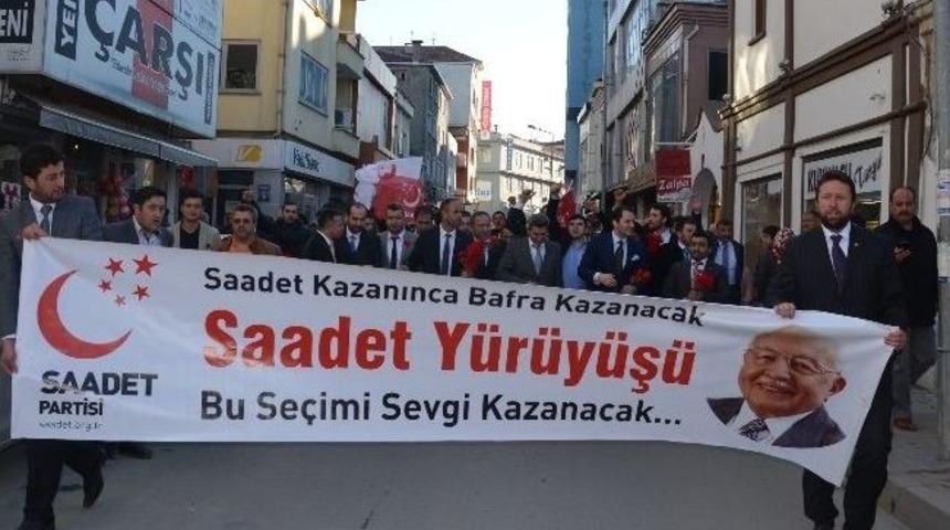 Fatih Erbakan Bafra&rsquo;da Saadet Y&uuml;r&uuml;y&uuml;ş&uuml; Başlattı