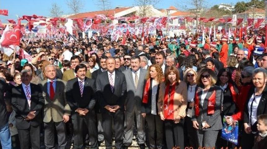 Mhp'li Oktay Vural Urla&rsquo;da Se&ccedil;im B&uuml;rosu A&ccedil;ılışına Katıldı