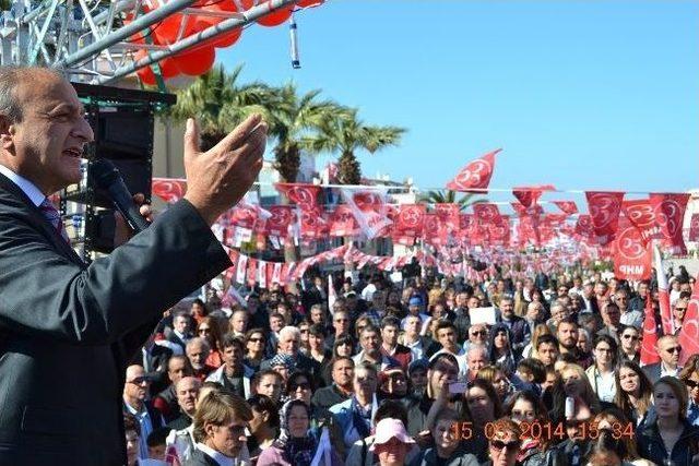 Mhp li Oktay Vural Urla’da Seçim Bürosu Açılışına Katıldı 2