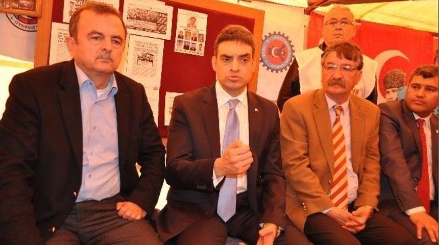 Umut Oran&rsquo;dan Direniş &Ccedil;adırına Destek Ziyareti