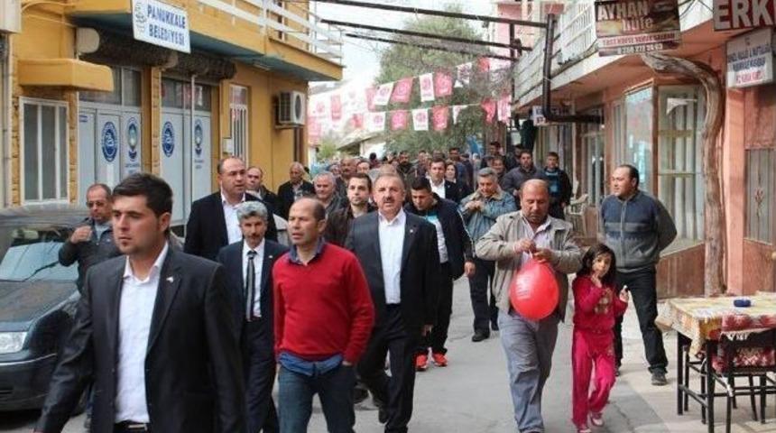 Chp Konvoyuna Davullu Zurnalı Karşılama