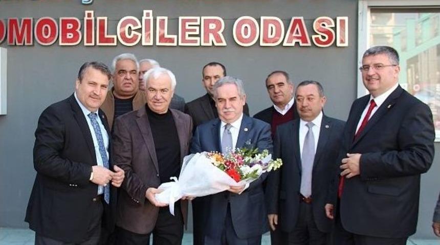 Yunusemre Başkan Adayı &Ccedil;er&ccedil;i Şof&ouml;rlerden Destek S&ouml;z&uuml; Aldı