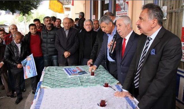 Başkan Arıkan, Se&ccedil;im &Ccedil;alışmalarını S&uuml;rd&uuml;r&uuml;yor 2