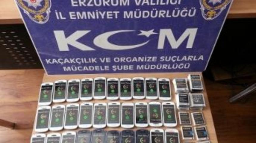 Erzurum&rsquo;da Ka&ccedil;ak Cep Telefonu Ve Sigara Ele Ge&ccedil;irildi
