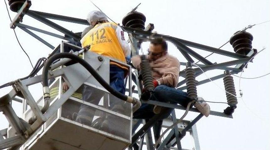 Y&uuml;ksek Gerilim Hattı Direğinde Akıma Kapılan M&uuml;hendis &Ouml;ld&uuml;