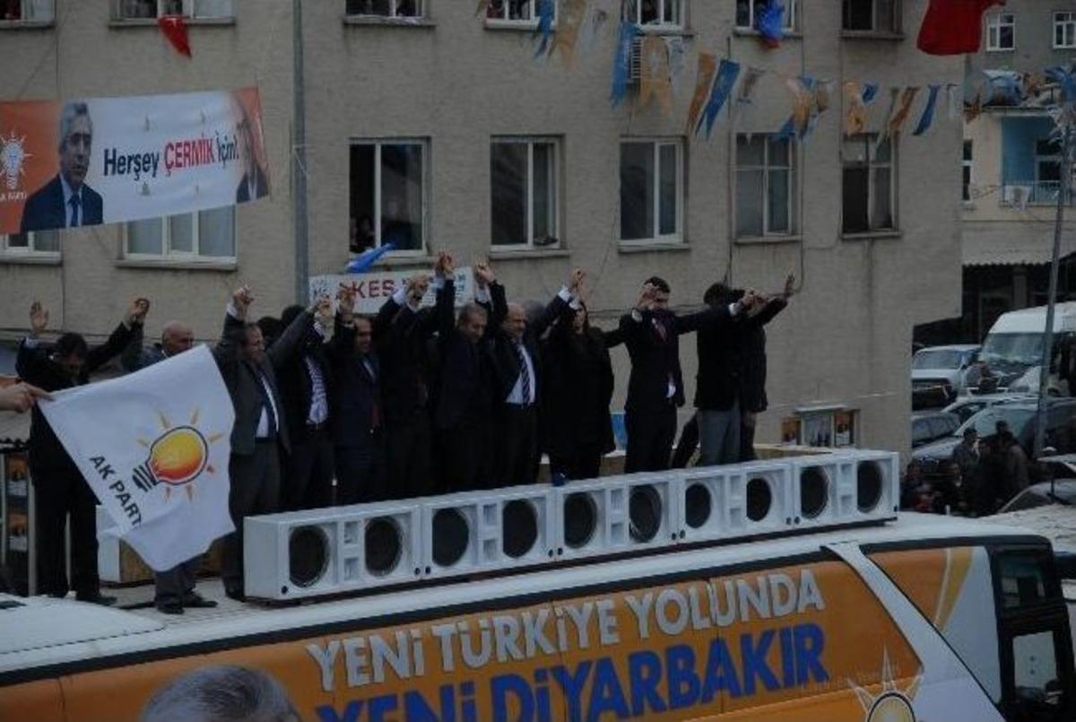Bakan Işık Ve Eker &Ccedil;ermik Mitingine Katıldı