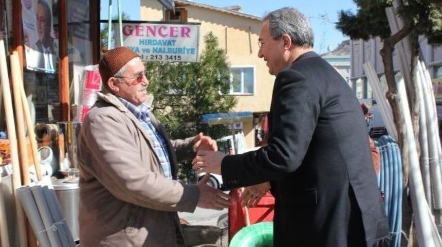 Belediye Başkanı &Uuml;nver Esnaf Ziyaretlerini S&uuml;rd&uuml;r&uuml;yor