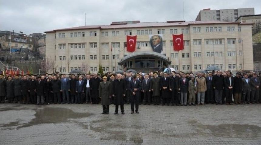 Şırnak'ta 18 Mart Şehitleri Anma G&uuml;n&uuml; Ve &Ccedil;anakkale Deniz Zaferi T&ouml;reni