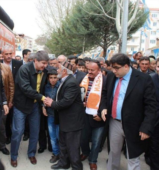 Ak Parti Adayı T&uuml;rel, Elmalı&rsquo;yı Ziyaret Etti 1