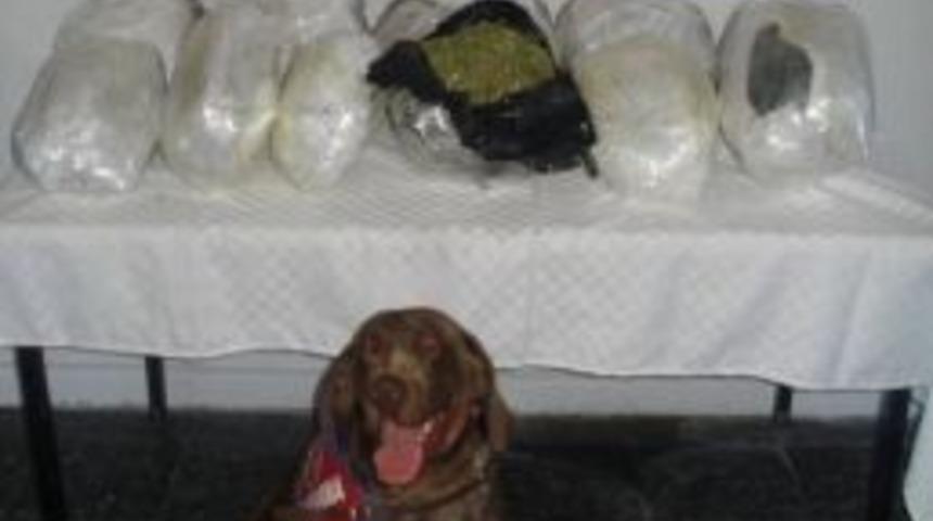 Yolcu Otob&uuml;s&uuml;nde Esrar Ele Ge&ccedil;irildi