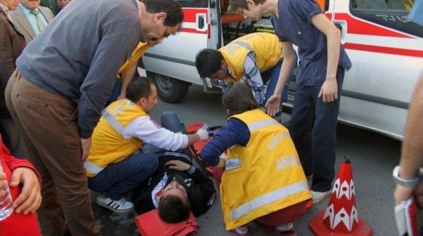 Ehliyetsiz S&uuml;r&uuml;c&uuml;, Dershane &Ouml;ğrencisine &Ccedil;arptı