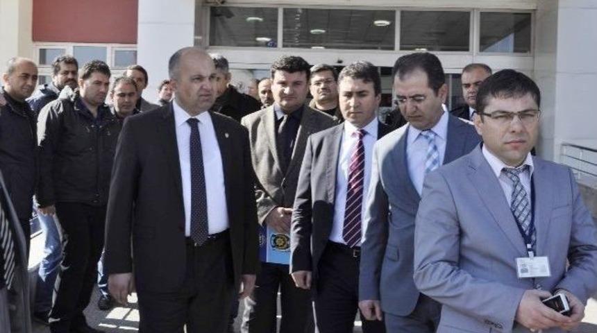 Emniyet M&uuml;d&uuml;r&uuml; Mustafa Aydın Yaralı Polisleri Ziyaret Etti