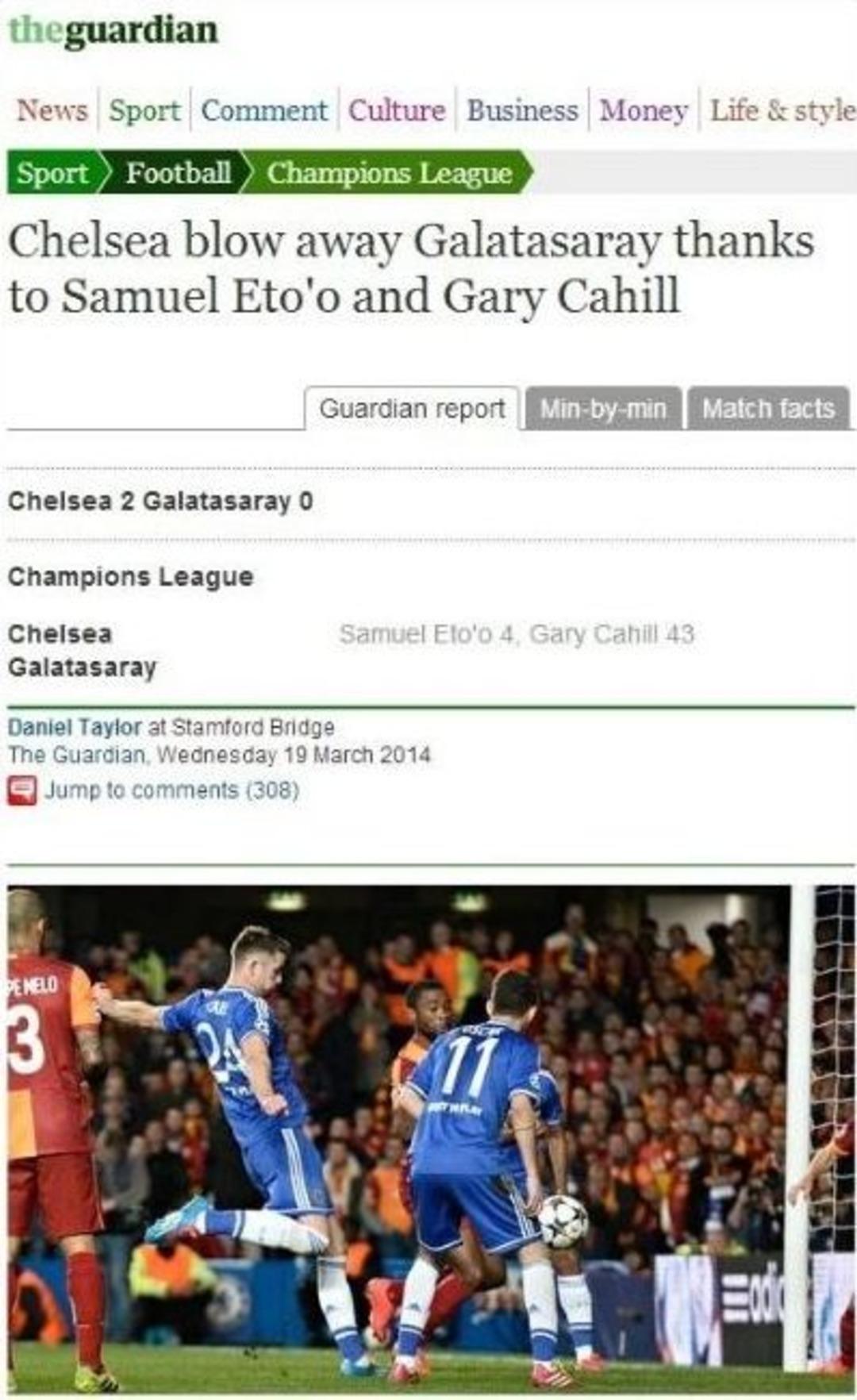 İngiliz Basınında Galatasaray