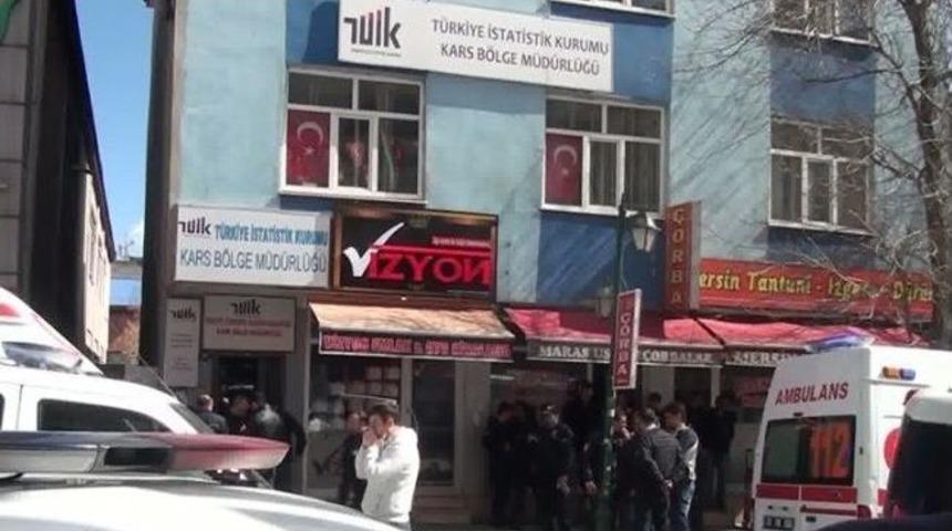 Kars İstatistik Kurumu B&ouml;lge M&uuml;d&uuml;rl&uuml;ğ&uuml;nde Silahlı Saldırı: 7 &Ouml;l&uuml;