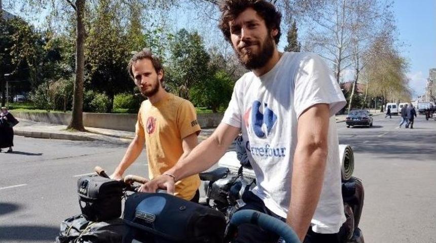 Fransız Bisiklet&ccedil;iler Trabzona Geldi