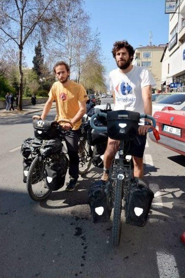 Fransız Bisiklet&ccedil;iler Trabzona Geldi 1