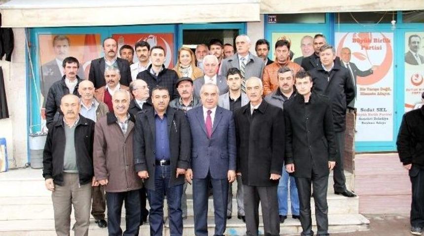 Mhp Belediye Başkan Adayı Yahşi’den, Bbp Seçim Bürosuna Ziyaret